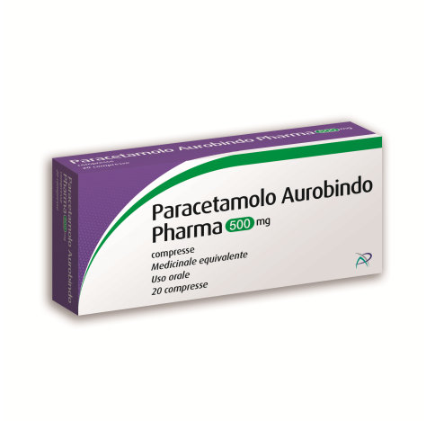 PARACETAMOLO AUR 20CPR 500MG PARACETAMOLO AUR 20CPR 500MG