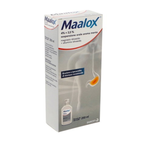 MAALOX OS SOSP 250ML 4%+3,5%