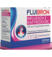 CHIESI ITALIA Spa Fluibron influenza e raffreddore 10 bustine