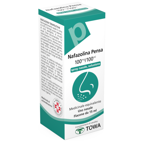 Nafazolina Pensa Spray Nasale Decongestionante 15 Ml  Nafazolina Pensa Spray Nasale Decongestionante 15 Ml