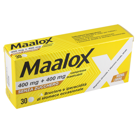 MAALOX 30CPR MAST 400MG GMM