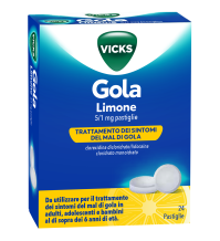 Vicks Gola*24past 5+1mg Limone