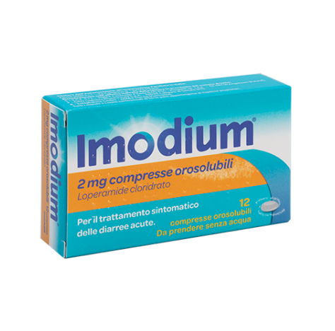 IMODIUM 12CPR OROSOL 2MG