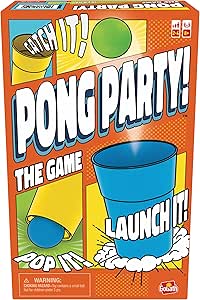 Pong Party - Gioco divertente - Da 8 anni in su - Rompere, lanciare e prendere - Sfida in famiglia o con gli amici - Gioco di abilità - A partire da 2 giocatori