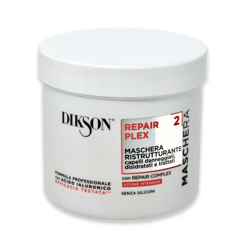 DIKSON - Repair Plex 2 - Maschera ristrutturante per capelli danneggiati 500 Ml