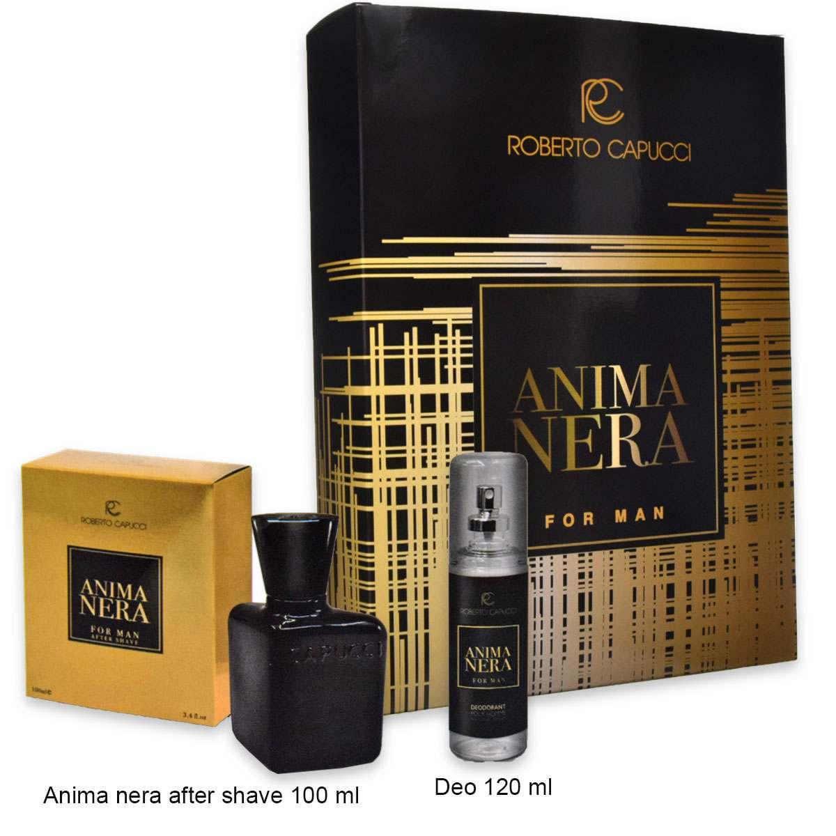 Capucci anima nera after shave 100 ml + deodorante 120 ml