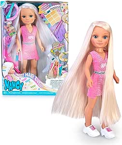 Nancy - super capelli, bambola dai capelli lunghissimi, con accessori per creare acconciature e fare meches, (NAC47000) __+1coupon__