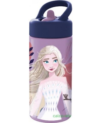 Frozen Bottiglia Borraccia in Plastica 420ml con Beccuccio - Frozen