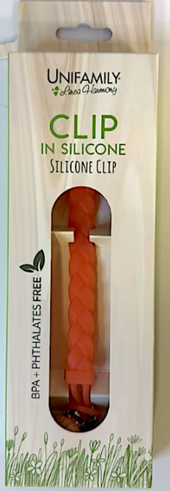 UNIFAMILY - CLIP IN SILICONE TRECCINA ARANCIONE