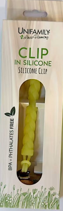 UNIFAMILY - CLIP IN SILICONE TRECCINA YELLOW