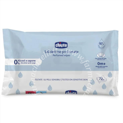 CHICCO - Salviette Detergenti Senza Plaquette 72 Pezzi