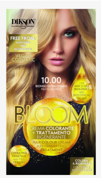 Dikson Bloom 10.00 Biondo Extra Chiaro - Crema Colorante Senza Ammoniaca