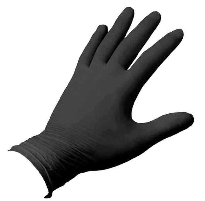 GUANTI IN NITRILE NERI TAGLIA XL