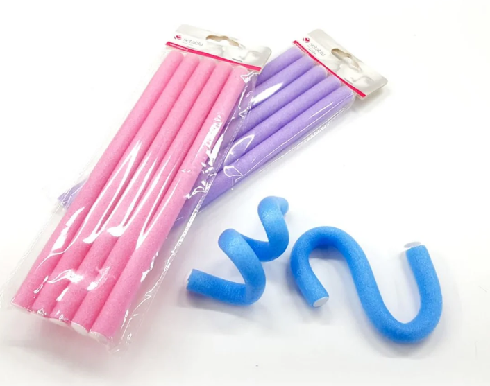 SETABLU BIGODINI ARRICCIACAPELLI LUNGHI - 5 PEZZI COLORI ASSORTITI