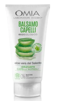 Omia Balsamo Capelli Bio Idratante Per Capelli Normali All'Aloe Vera Del Salento 180 ml