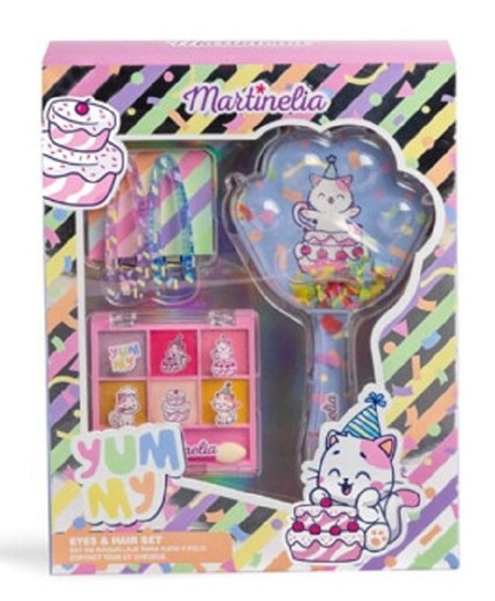 Martinelia Mini Palette Make-Up con Spazzola e Mollettine per Capelli - Set Trucco Bambina