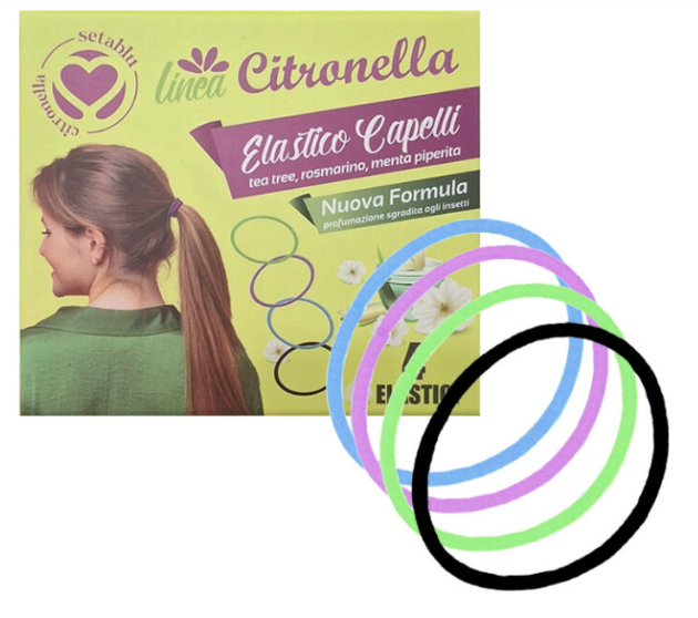 SETABLU ELASTICO CAPELLI CITRONELLA 4PZ IN DISPLAY 30PZ 03506