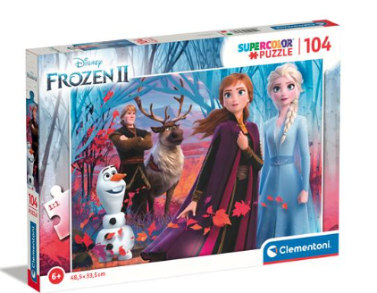 CLEMENTONI Disney Frozen 2 104 pezzi Supercolor Puzzle-27274