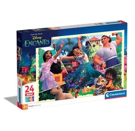 Clementoni Puzzle 24 Maxi Encanto - Puzzle Bambini Grandi Pezzi | Gioco Educativo 3+