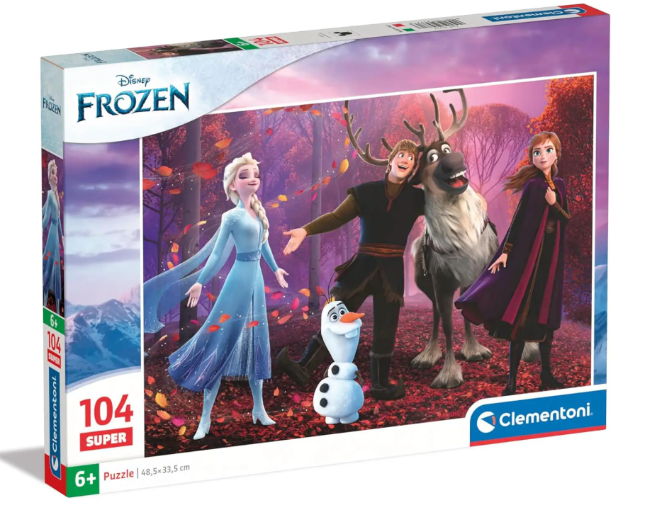 CLEMENTONI Puzzle 104 Pezzi Super Frozen 25771