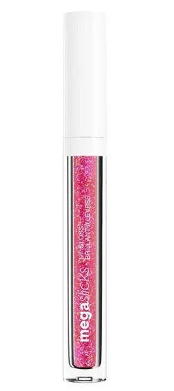 Wet n Wild MegaSlicks Lip Gloss - Lucidalabbra Brillante con Glitter Rosa