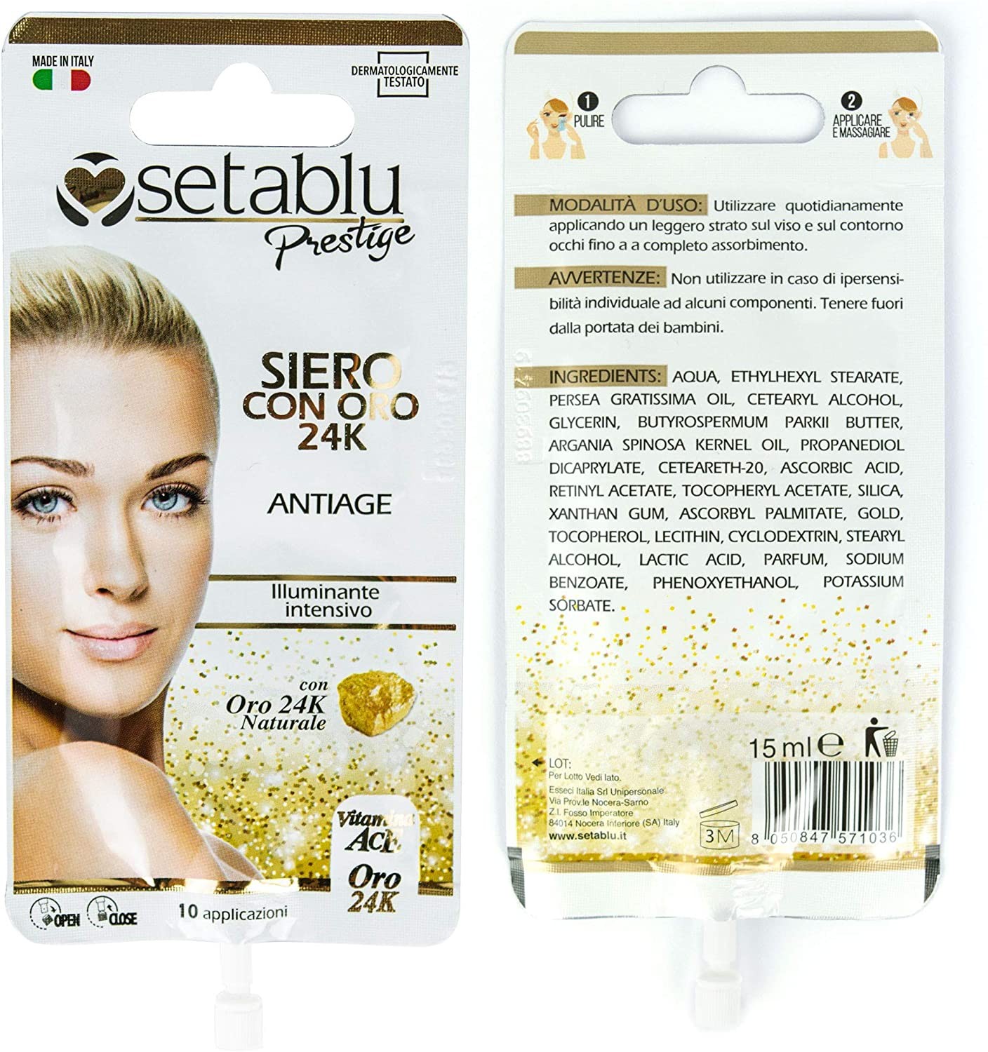 Setablu Siero Viso Ill Oro 24k