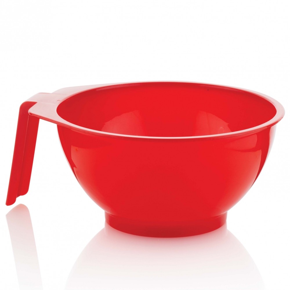 Ciotola per Tinta in Plastica con Manico - ROSSA