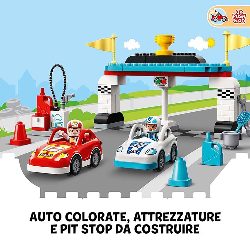 LEGO DUPLO TOWN 10947 AUTO DA CORSA ETA 2