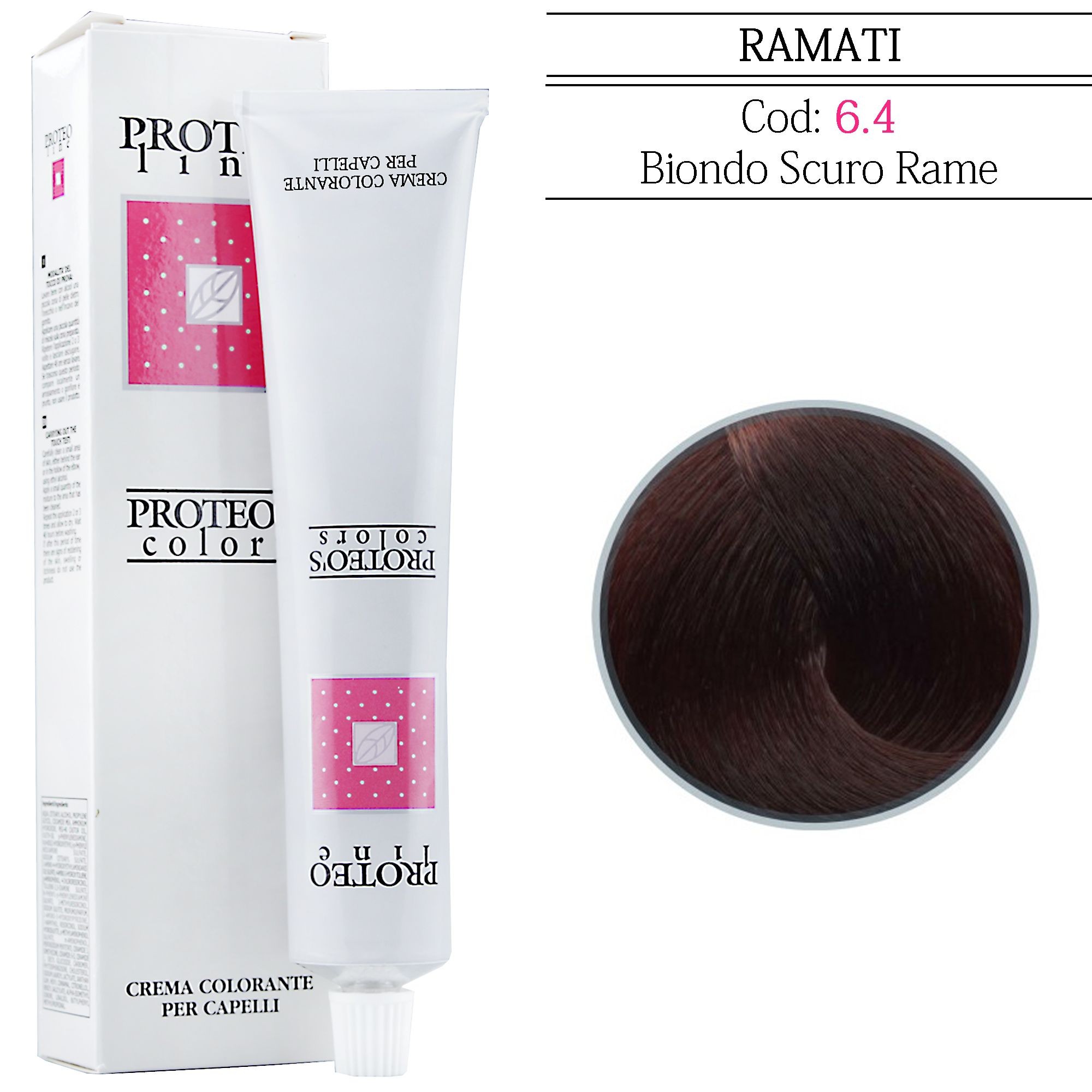 PROTEO LINE TINTURA PER CAPELLI 6.4 BIONDO SCURO RAME -100ML