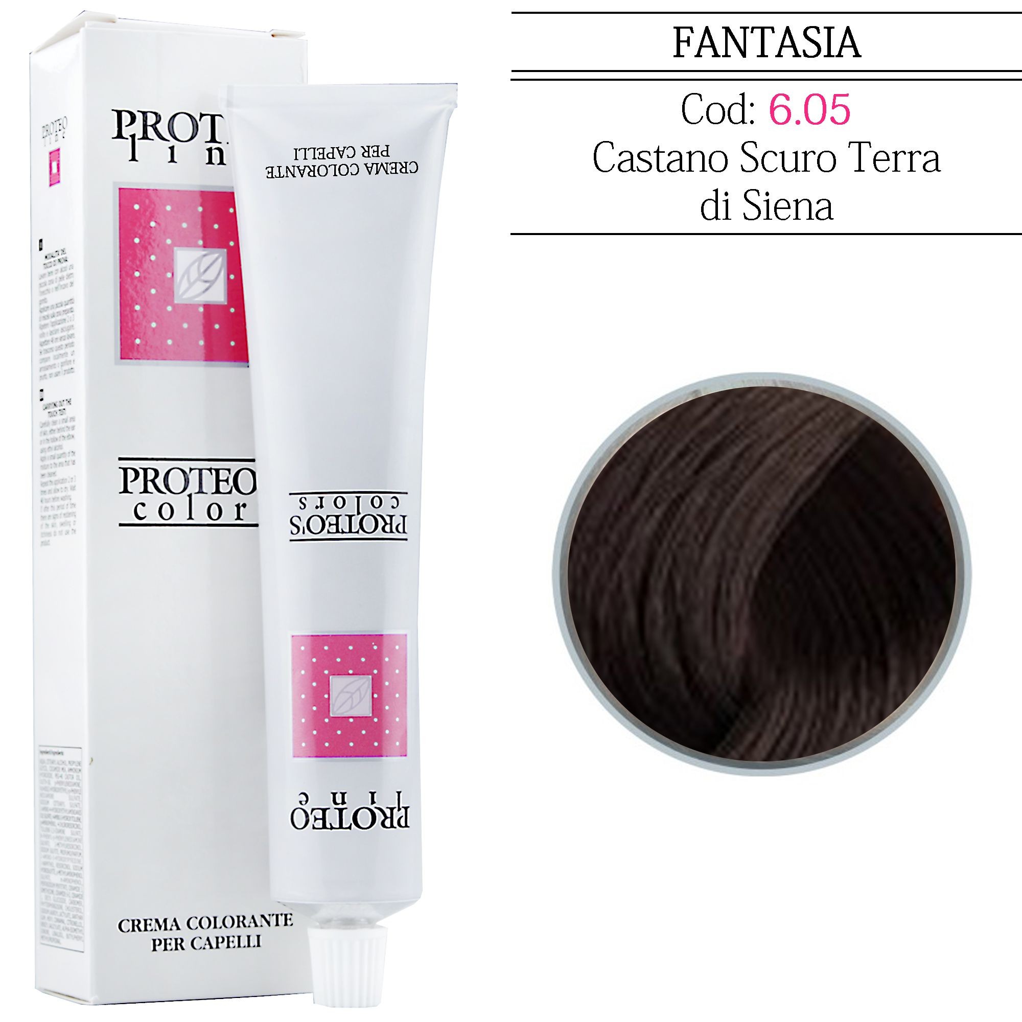 PROTEO LINE TINTURA PER CAPELLI - 6.5 CASTANO SCURO MOGANO -100ML
