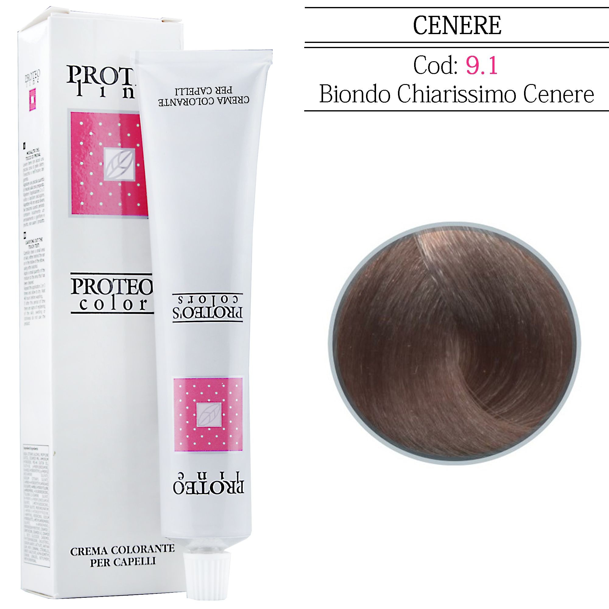 PROTEO LINE TINTURA PER CAPELLI 9.1 BIONDO CHIARISSIMO -100ML