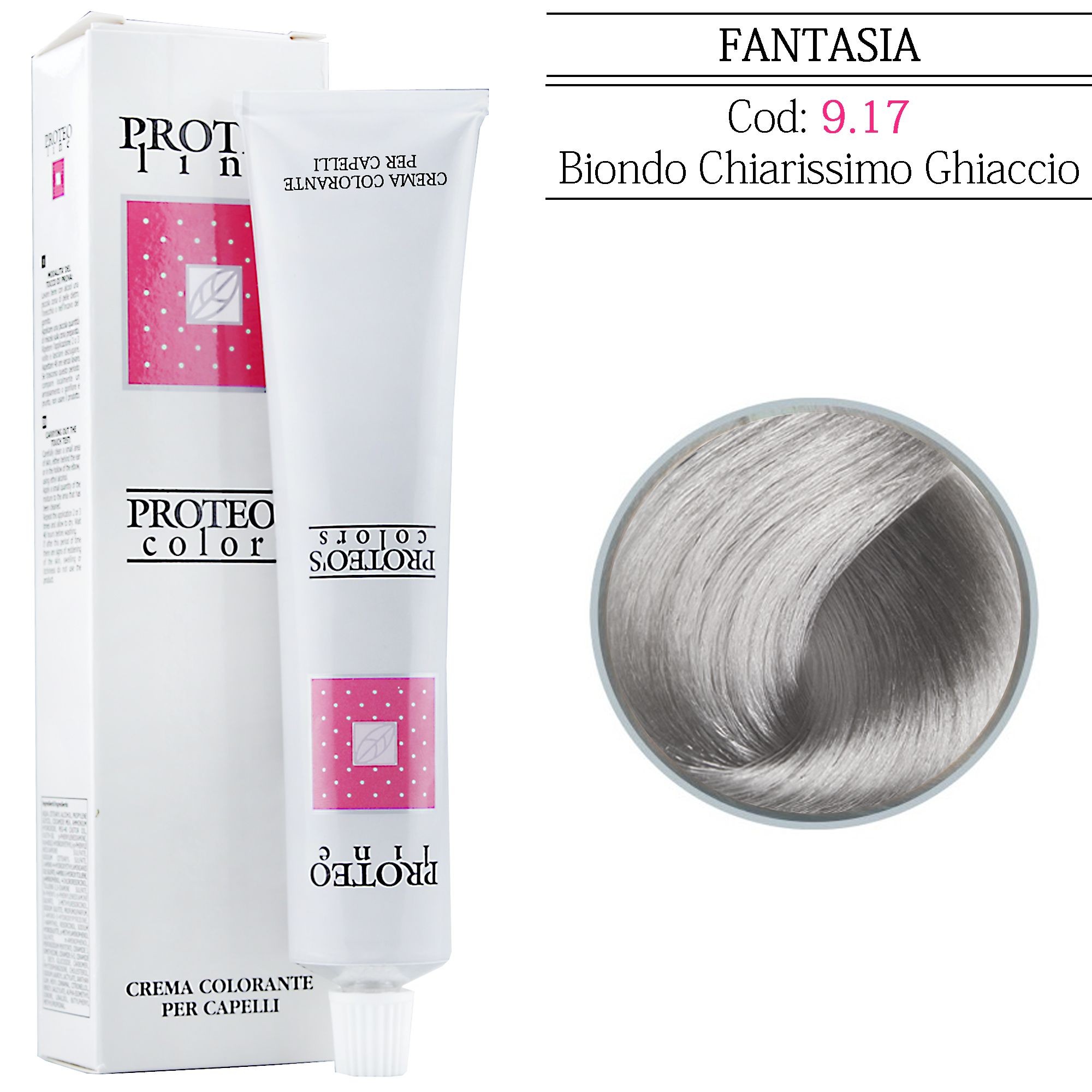 PROTEO LINE TINTURA PER CAPELLI 9.17- BIONDO CHIARISSIMO GHIACCIO -100ML