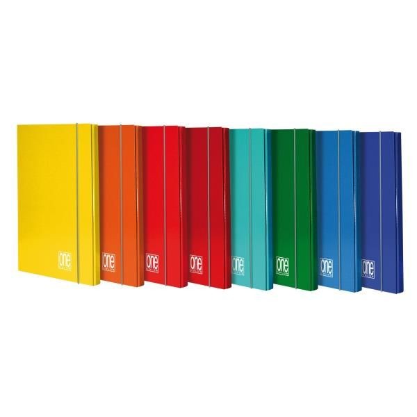 ONE COLOR - CARTELLINA 3 LEMBI CON ELASTICO