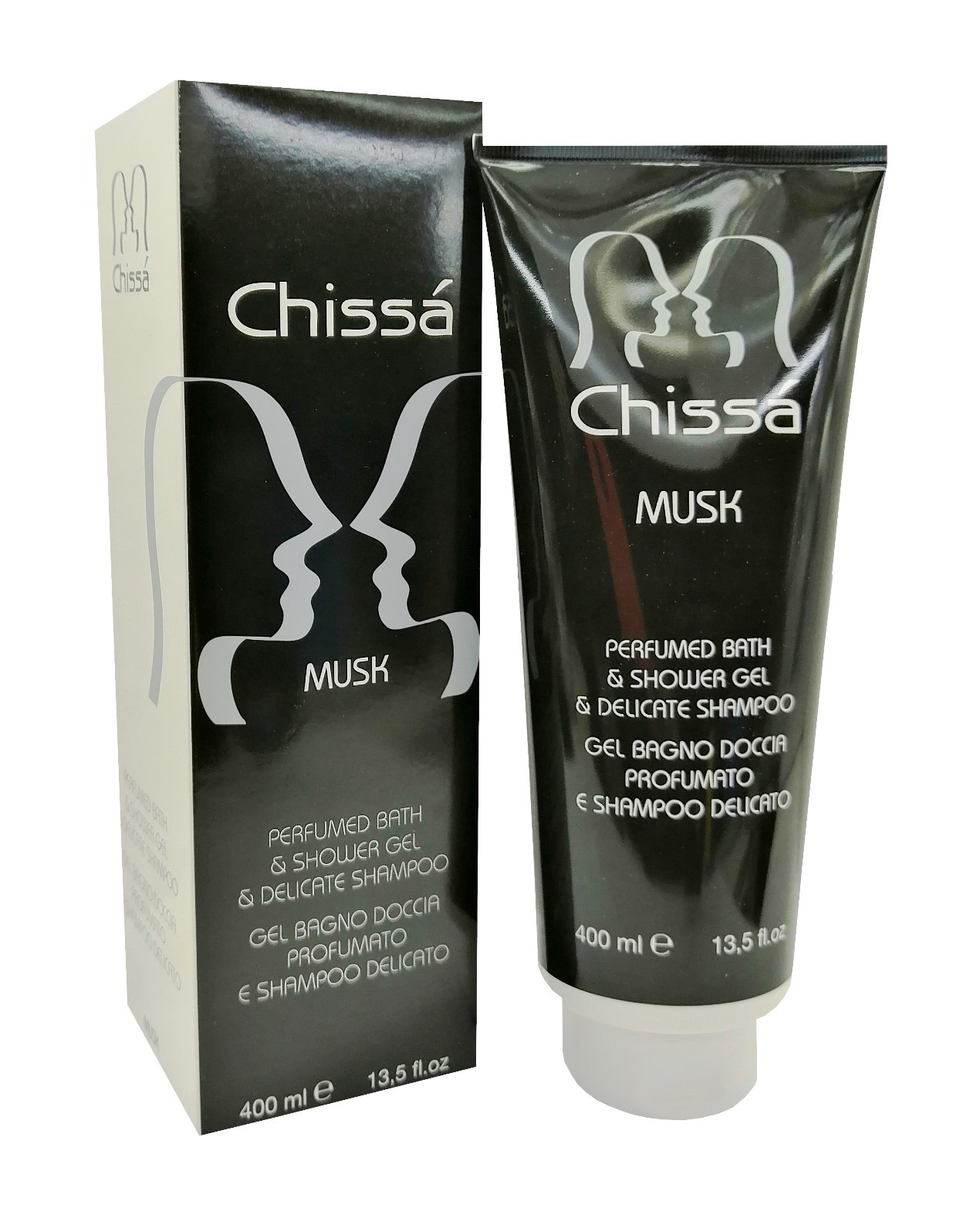 CHISSA' MUSK Gel Bagno Doccia Profumato e Shampoo Delicato 400ml