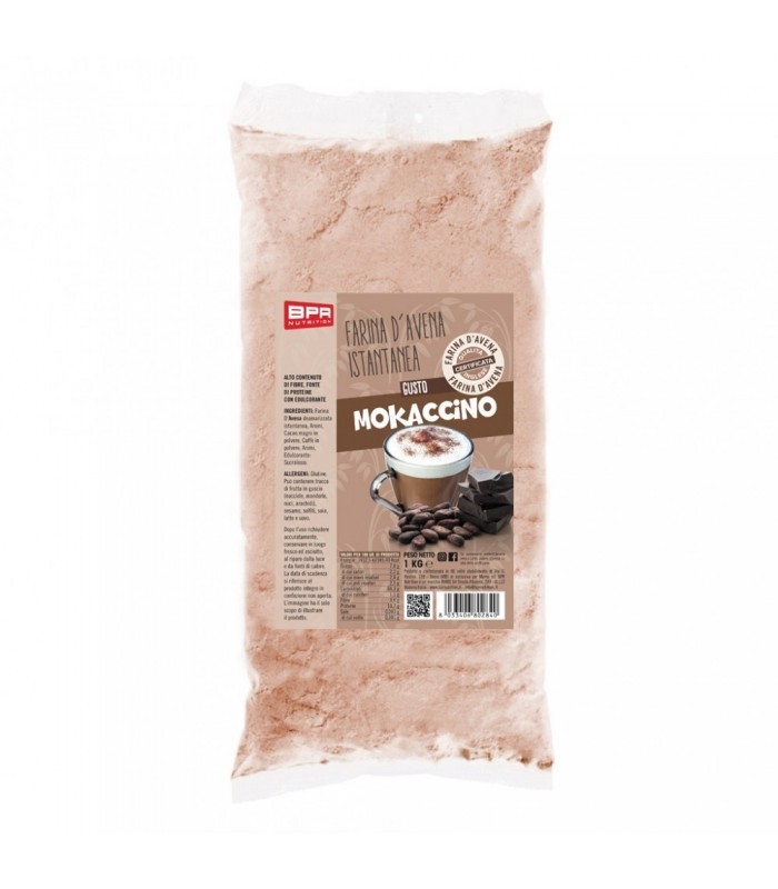 BPR NUTRITION Farina d'Avena Aromatizzato Mokaccino 1Kg