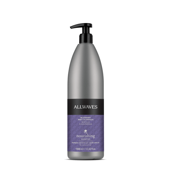 ALLWAVES - Nourishing - Shampoo Nutriente per Capelli Colorati con Mirtillo e Calendula 1000ml