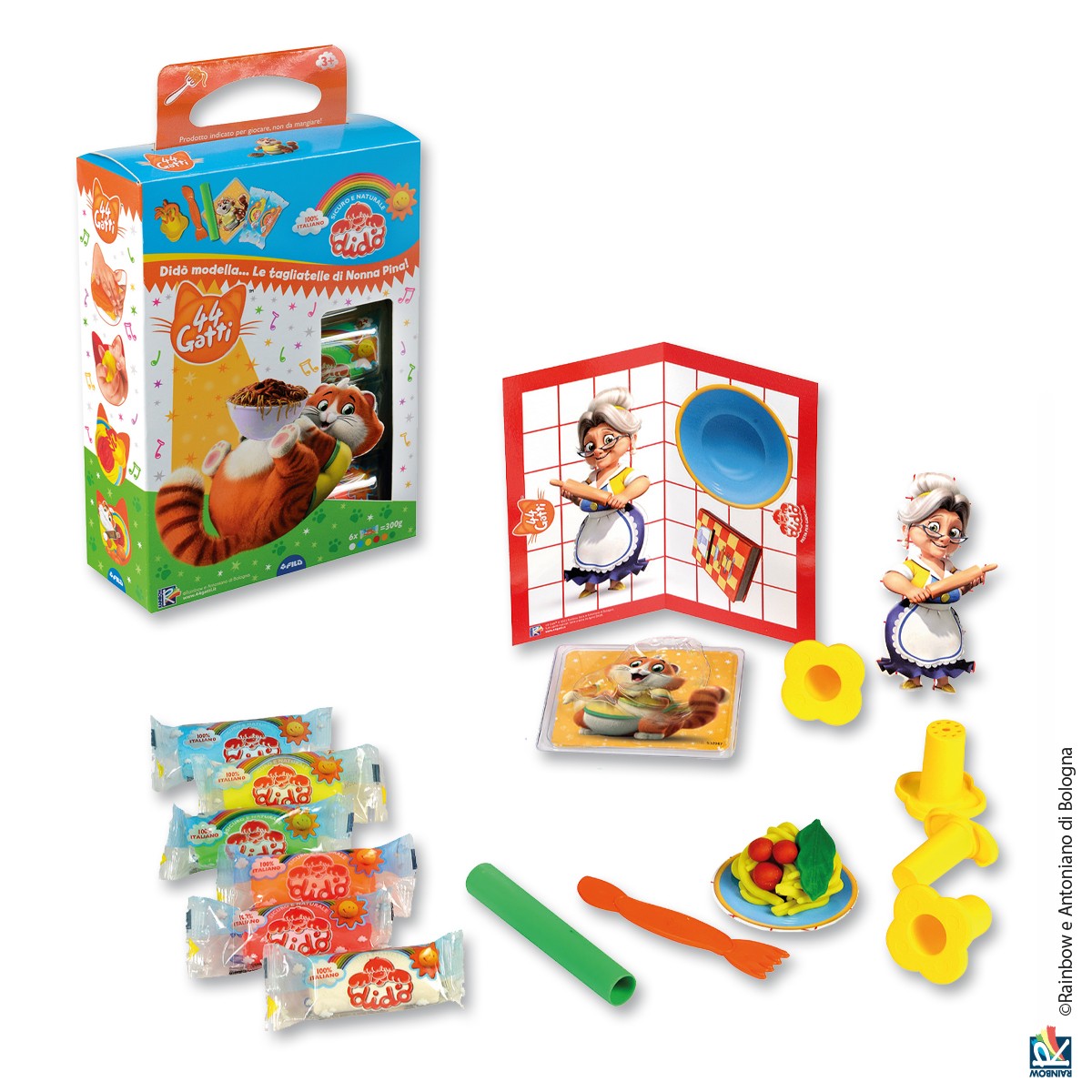 FILA DIDO' 44 GATTI - MODELLA LE TAGLIATELLE DI NONNA PINA , Plastilina