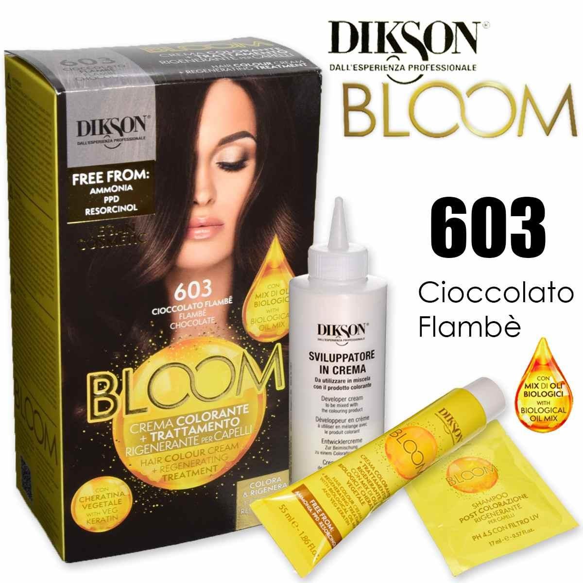 DIKSON - CREMA COLORANTE NUMERO 603 CIOCCOLATO FLAMBE