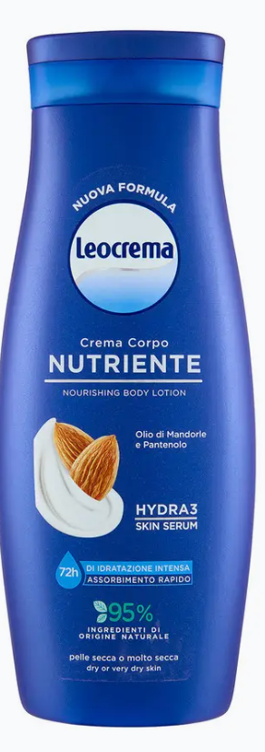 LEOCREMA - CREMA CORPO NUTRIENTE ALL'OLIO DI MANDORLE