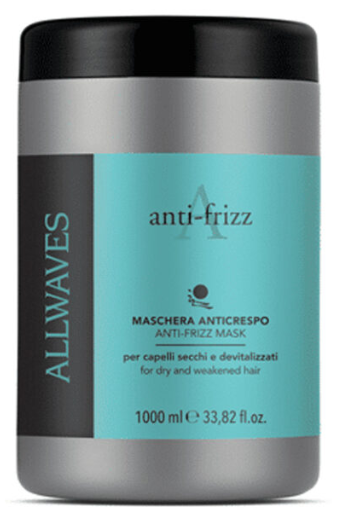 PARISIENNE ALLWAVES Maschera Anti-crespo, anti-frizz, per capelli secchi e devitalizzati - 1000ml