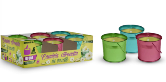 CANDELA CITRONELLA 33gr METALLO setablu