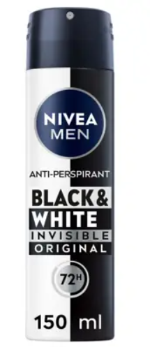 Nivea Black and White Invisible Original Deodorante Spray 150 ml