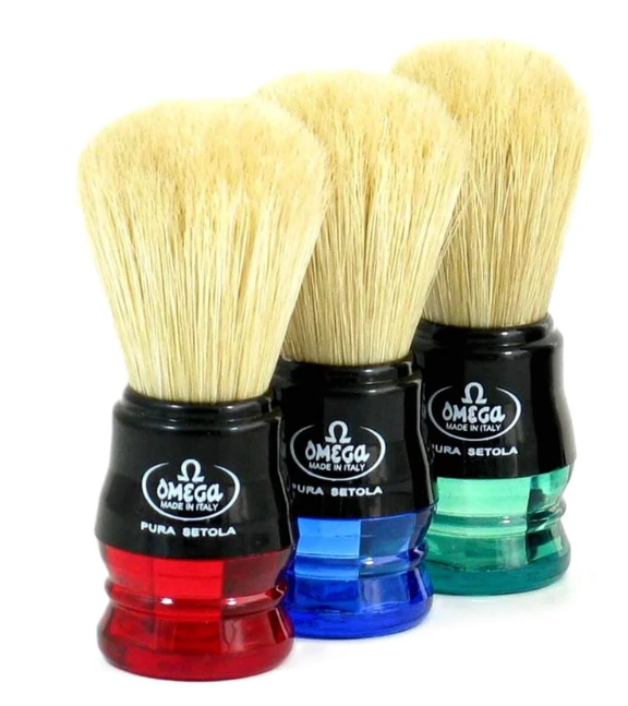 PENNELLO DA BARBA BICOLORE OMEGA MODELLO N. - 10777