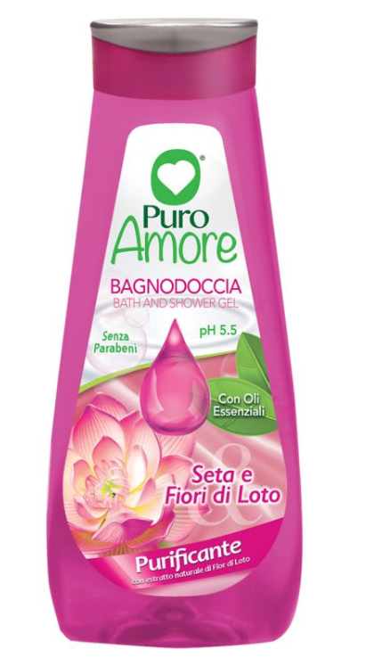 PURO AMORE - BAGNODOCCIA SETA E FIOR DI LOTO