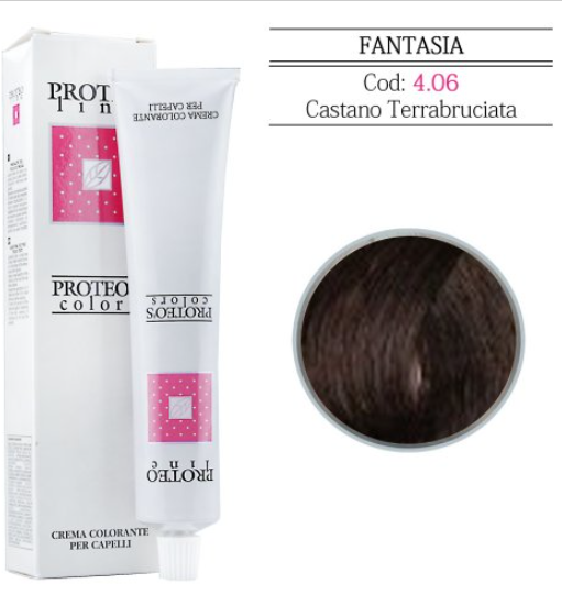 PROTEO LINE TINTURA PER CAPELLI 4.06 CASTANO TERRA BRUCIATA-100ML
