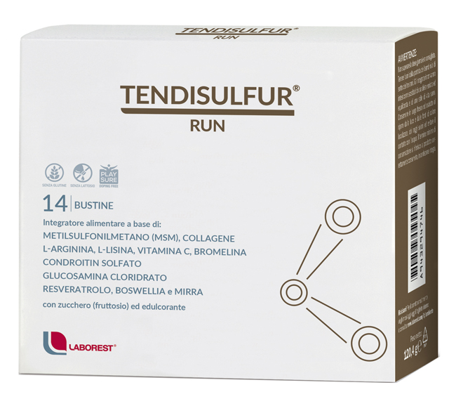 Laborest Tendisulfur Run Integratore funzionalità di tendini e articolazioni 14 Bustine