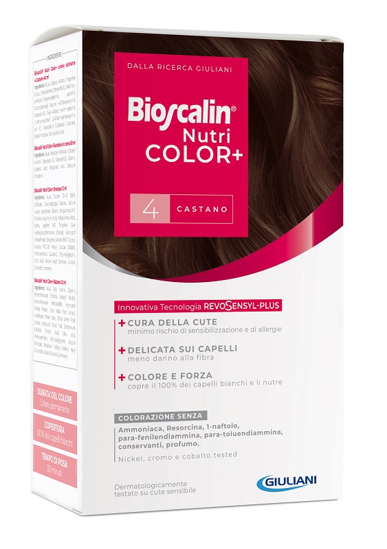 Bioscalin Nutricolor Plus Colorazione Capelli Permanente 4 Castano