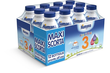 HUAMANA 3 LATTE LIQUIDO PICCOLI EROI 1 ANNO + , 12X470 ML