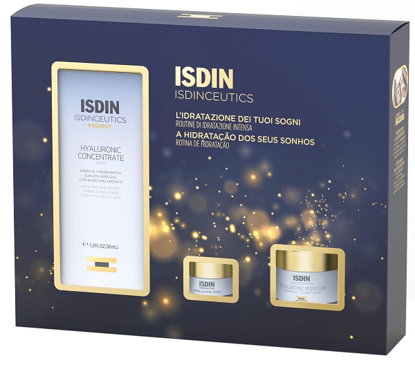 ISDINCEUTICS PACK IDRATANTE HYALURONICO CONCENTRATO 1 SIERO 30ml + 1 EYE GEL 4g+ 1 CREMA 8g