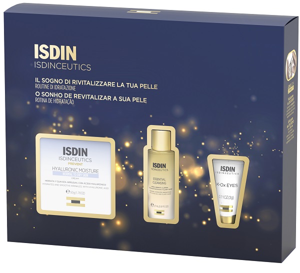 ISDINCEUTICS PACK IDRATANTE HYALURONIC MOISTURE NORMAL 1 CREMA 50ml + 1 DETERGENTE 27ml + 1 GEL 3g